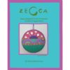 Aqua Striped Circle Ornament - Image 2